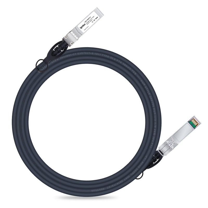 ipolex 10G SFP+ Twinax Cable, Direct Attach Copper(DAC) Passive Cable, 4m (13.12ft), for Cisco SFP-H10GB-CU4M, Meraki, Ubiquiti, Mikrotik, Intel, Fortinet, Netgear, D-Link, Supermicro, TP-Link - Image 1